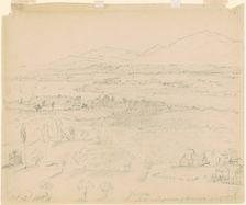 Valley with River and Mountains, 1843. Creator: William Sidney Mount