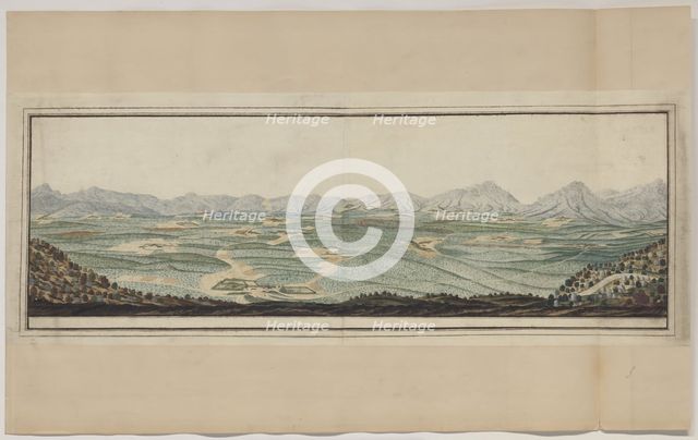 Valley with twenty-five farmsteads, 1777-1786. Creators: Robert Jacob Gordon, Johannes Schumacher.