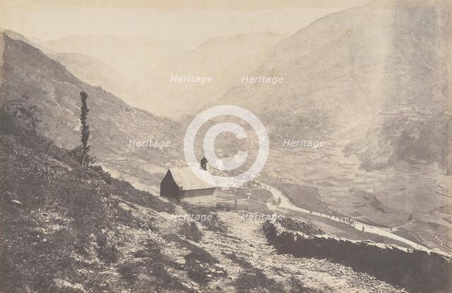 Vallée de Bosost prise de la capilla San Antonio, 1853. Creator: Joseph Vigier.