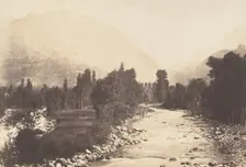 Vallée de Lur prise du chemin de Sasie à St-Sauveur, 1850. Creator: Joseph Vigier