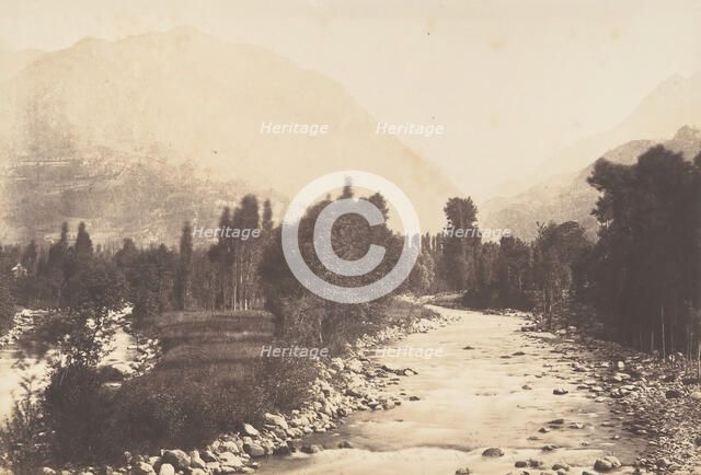 Vallée de Lur prise du chemin de Sasie à St-Sauveur, 1850. Creator: Joseph Vigier.