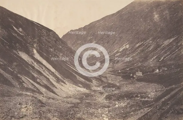 Vallée et chapelle d'Héas, St-Sauveur, 1853. Creator: Joseph Vigier.