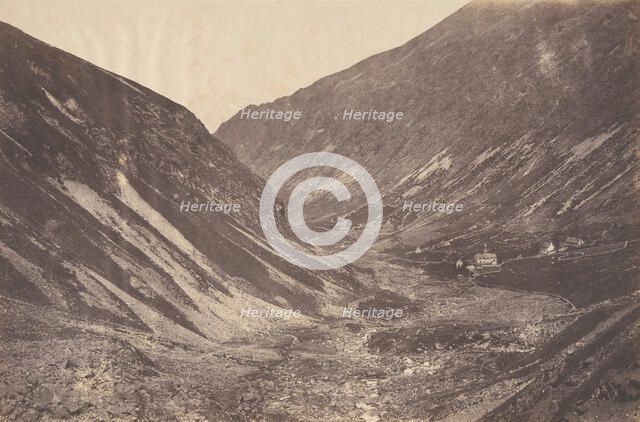 Vallée et chapelle d'Héas, St-Sauveur, 1853. Creator: Joseph Vigier.