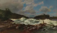 Vallinkoski, 1872. Creator: Berndt Lindholm
