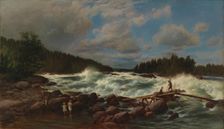 Vallinkoski, 1872. Creator: Berndt Lindholm