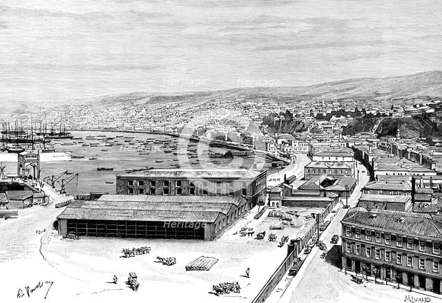 Valparaiso, Chile, 1895.Artist: Maynard