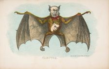 Vampyre, from The Comic Natural History of the Human Race, 1851. Creators: Henry Louis Stephens, L. Rosenthal