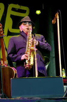 Van Morrison, Love Supreme Jazz Festival, Glynde Place, East Sussex, 2015. Artist: Brian O'Connor
