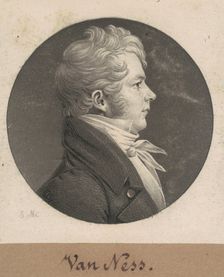Van Ness, 1808. Creator: Charles Balthazar Julien Févret de Saint-Mémin