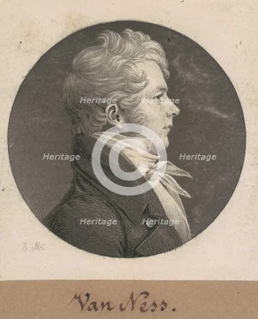 Van Ness, 1808. Creator: Charles Balthazar Julien Févret de Saint-Mémin.
