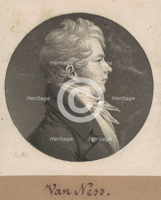 Van Ness, 1808. Creator: Charles Balthazar Julien Févret de Saint-Mémin.