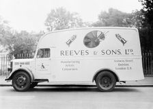 Van belonging to Reeves & Sons, manufacturers of artists materials, London, (c1930s?). Creator: Unknown