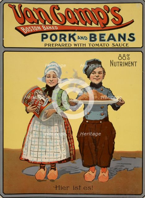 Van Camp's Boston baked pork & beans, c1901. Creator: Unknown.