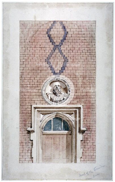 Van Dun Almshouses, Caxton Street, London, 1852.                           Artist: James Findlay