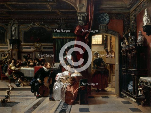 Van Dyck à Londres, 1837. Creator: Camille Joseph Etienne Roqueplan.