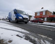 Van driving in slush, Blackfield 2009