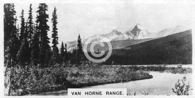 Van Horne Range, Canadian Rockies, c1920s. Artist: Unknown