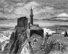 Van lake and fortress, 19th century