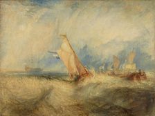 Van Tromp, going about to please his Masters, Ships at Sea, getting a Good Wetting, 1844. Creator: JMW Turner