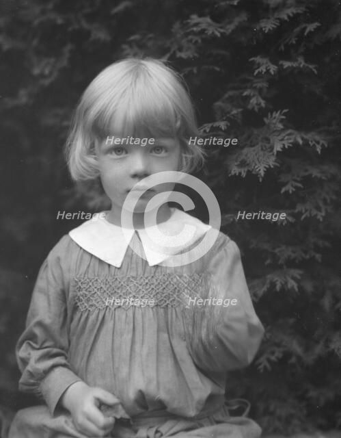Vanderlip, Master, portrait photograph, 1918 May. Creator: Arnold Genthe.
