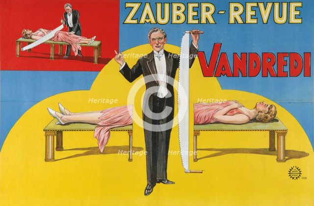 Vandredi Magic Revue (Poster), 1923. Artist: Anonymous  