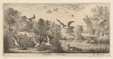 Vanellus, Vanneau (The Lapwing): Livre d'Oyseaux (Book of Birds), 1655-1660. Creator: albert flamen