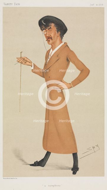 Vanity Fair: A Symphony, 1878. Creator: Leslie Matthew (Spy) Ward (British, 1851-1922); Vincent Brooks Day & Son.