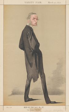 Vanity Fair: Men of the Day, No. 42 "The Apostle of the Flesh", 1872. Creator: Adriano Cecioni (Italian, 1836-1886)
