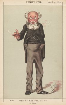 Vanity Fair: Men of the Day, No. 60, "A Novelist", 1873. Creator: Leslie Matthew (Spy) Ward (British, 1851-1922)