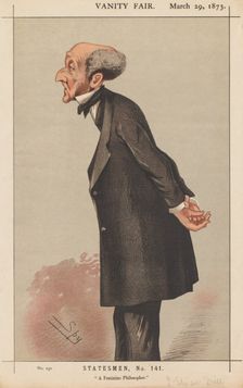 Vanity Fair: Statesman, No. 141 "A Feminine Philosopher", 1873. Creator: Leslie Matthew (Spy) Ward (British, 1851-1922)