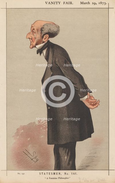 Vanity Fair: Statesman, No. 141 "A Feminine Philosopher", 1873. Creator: Leslie Matthew (Spy) Ward (British, 1851-1922).