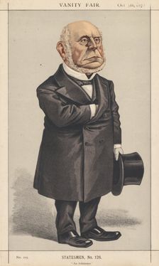 Vanity Fair: Statesman, No. 126 "An Arbitrator", 1872. Creator: Anonymous; Vincent Brooks Day & Son