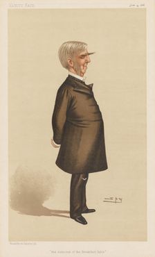 Vanity Fair: "The Autocrat of the Breakfast Table", 1886. Creator: Leslie Matthew (Spy) Ward (British, 1851-1922); Vincent Brooks Day & Son