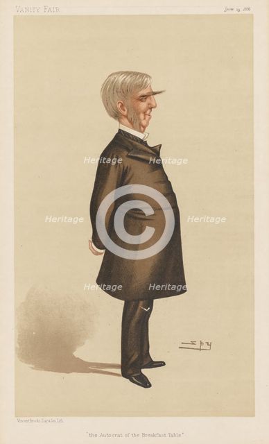 Vanity Fair: "The Autocrat of the Breakfast Table", 1886. Creator: Leslie Matthew (Spy) Ward (British, 1851-1922); Vincent Brooks Day & Son.