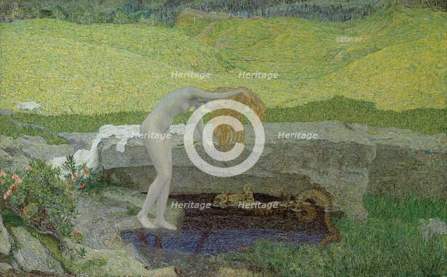 Vanity (The Source of Evil). Artist: Segantini, Giovanni (1858-1899)