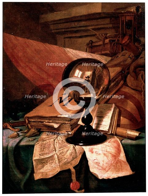 'Vanitas', 17th century. Artist: Vincent Laurentz van der Vinne I