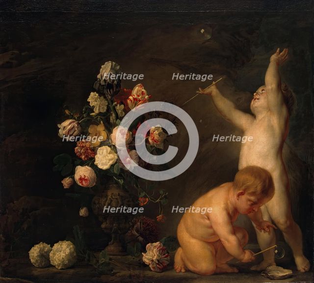 Vanitas, 1660. Creator: Nicolaes van Verendael.
