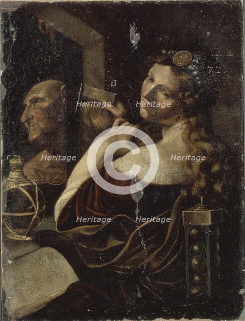 Vanitas. Artist: Paolini, Pietro (1603-1682)