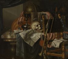 Vanitas, c1764. Creator: Franciscus Gysbrechts
