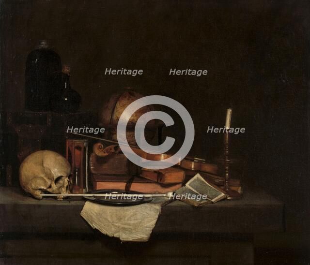 Vanitas Still Life, 1630-1660. Creator: Stevers.