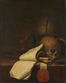 Vanitas Still Life, 1646. Creator: Pieter Symonsz Potter