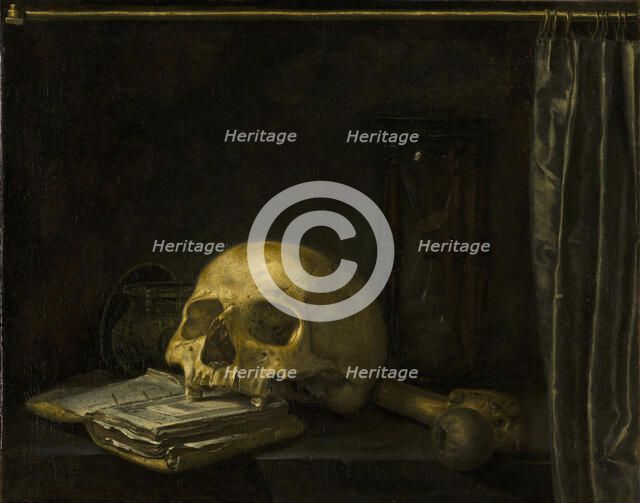 Vanitas Still Life, 1650. Creator: Anon.