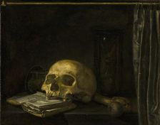 Vanitas Still Life, 1650. Creator: Anon