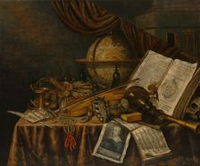 Vanitas Still Life, 1662. Creator: Edwaert Collier