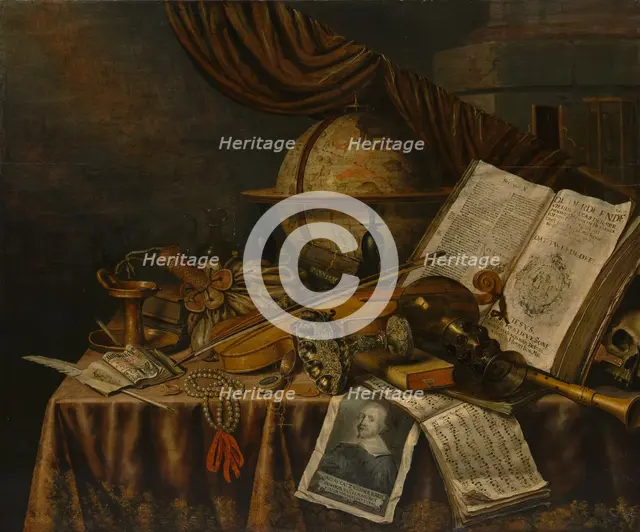 Vanitas Still Life, 1662. Creator: Edwaert Collier.
