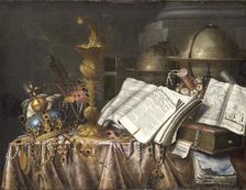 Vanitas Still Life, 1662. Creator: Edwaert Collier