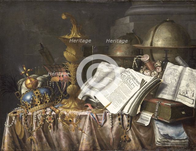 Vanitas Still Life, 1662. Creator: Edwaert Collier.