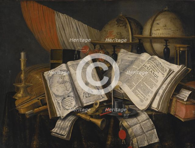 Vanitas Still Life, 1662. Artist: Collier, Edwaert (1642-1708)