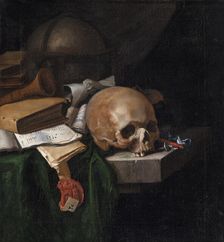 Vanitas Still Life, 1670. Creator: Pieter van der Willigen