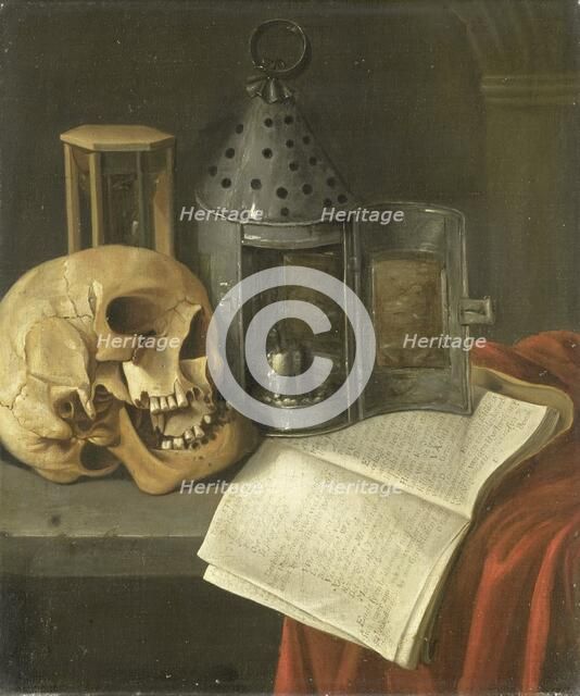 Vanitas Still Life, 1675-1700. Creator: B. Schaak.